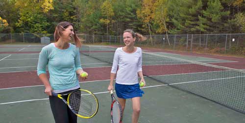 Tennis Mom and Daughter Purity Spring Resort Madison New Hampshire