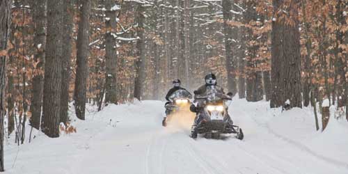 Snowmobiling at White Lake - Photo Credit NH Division of Travel and Tourism Development