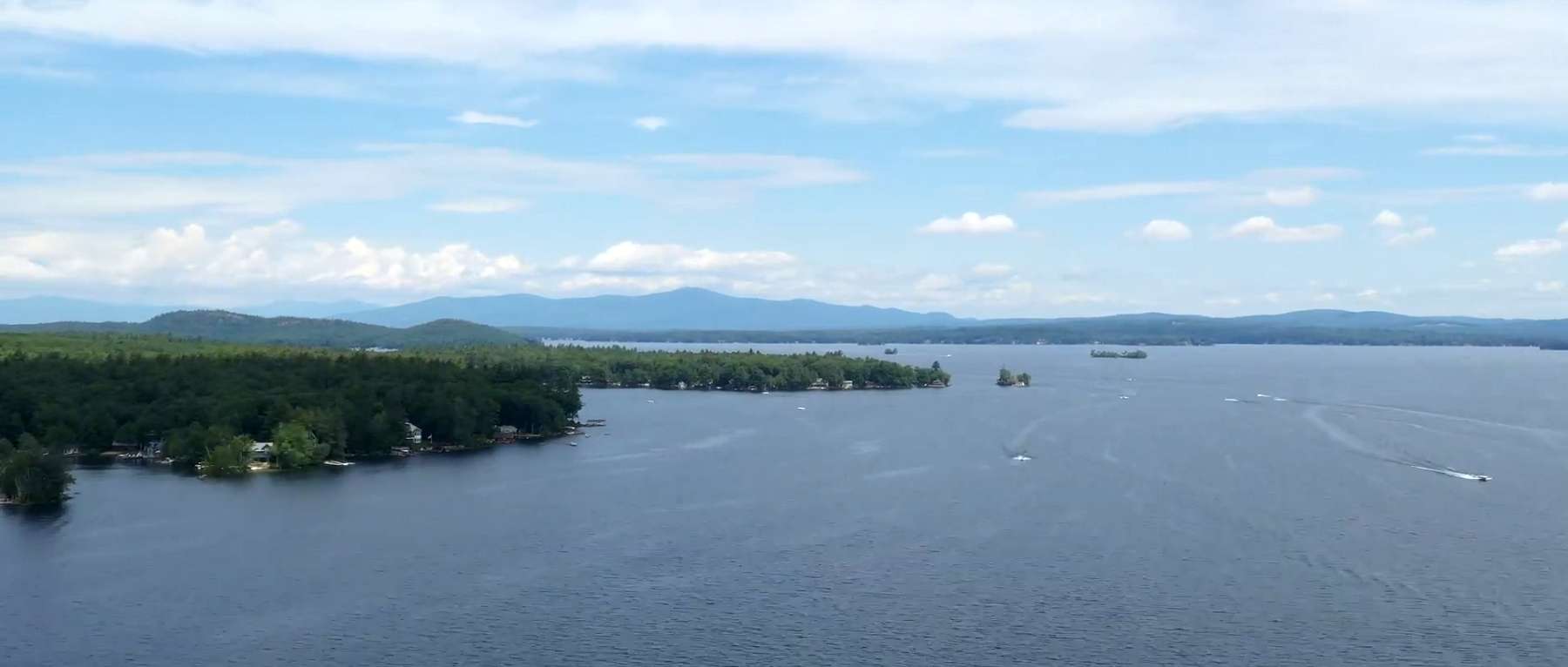 Aerial View of Lake Winnipesaukee New Hampshire - Photo Credit Explore New England & AJ DeRosa