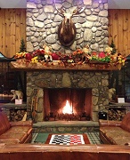 Lobby Fireplace - Green Granite Inn & Conference Center - North Conway, NH