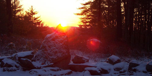 Winter Sunset 500x250 - America's Stonehenge - Salem, NH