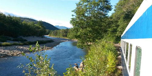 Riverside View - Cafe Lafayette Dinner Train - North Woodstock, NH