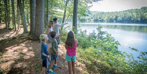 Hiking by the Lake Purity Spring Resort Madison New Hampshire