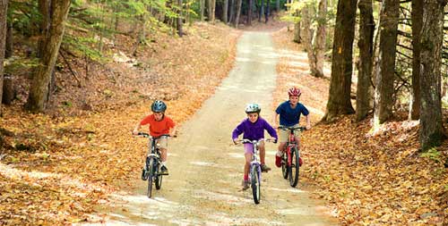 Kids Biking Purity Spring Resort Madison New Hampshire