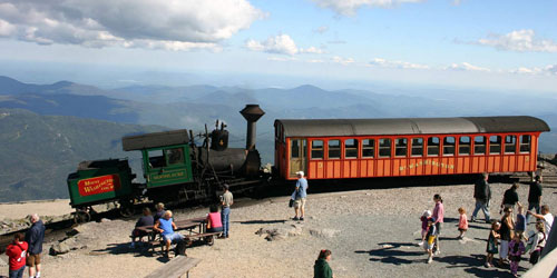 At the Summit Station - Mount Washington Cog Railway - Bretton Woods, NH