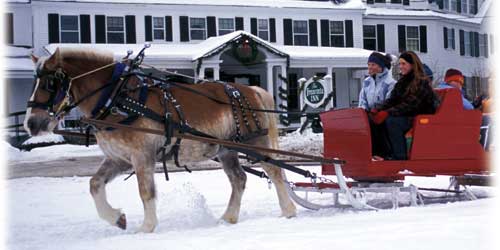 Franconia Inn Winter Sleigh Ride Franconia NH