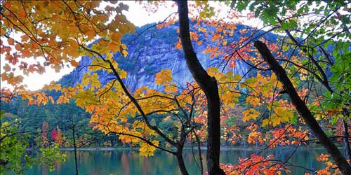 Fall at Echo Lake in Conway, NH - Photo Credit Dan Houde