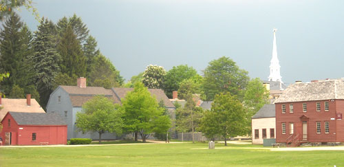 Hazy Skies Over Strawbery Banke Museum, Portsmouth, NH