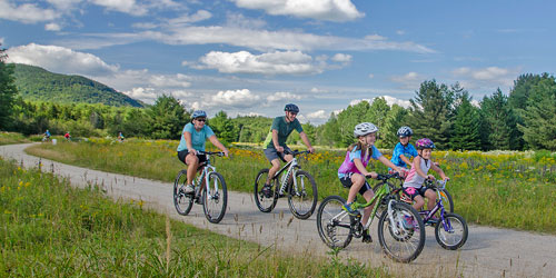 Biking Family - Great Glen Trails - Gorham, NH