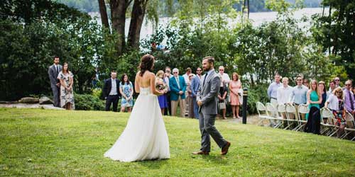 Outdoor Wedding - The Wolfeboro Inn - Wolfeboro, NH - Credit Callan Photo