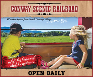 Conway Scenic Railroad in North Conway, NH - A Choice of Heritage and Scenic Train Rides! Open Daily.