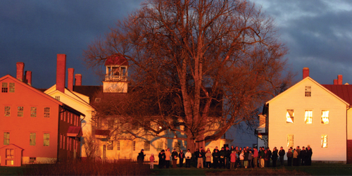 Easter Morning Gathering - Canterbury Shaker Village - Canterbury, NH