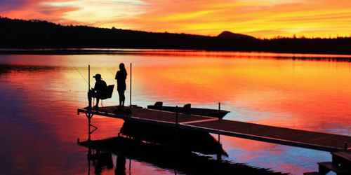 Sunset Fishing - New Hampshire's Lakes Region