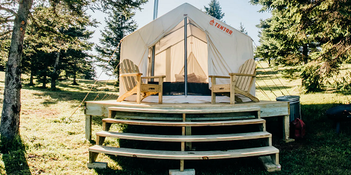 Camping in Style - Bear Rock Adventures - Pittsburg, NH