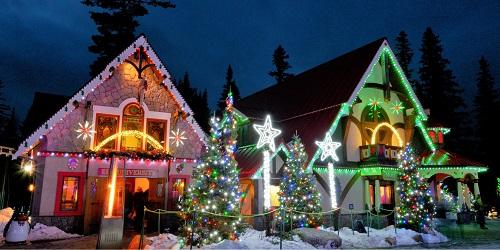 Christmastime Scene - Santa's Village - Jefferson, NH