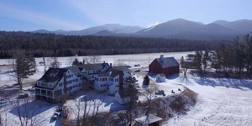 Winter Aerial View - Franconia Inn - Franconia, NH