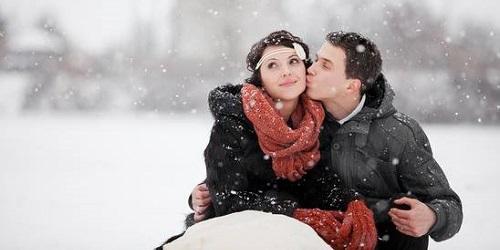 Winter Wedding Couple - Stonehurst Manor - North Conway, NH