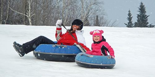 Snow Tubing Mom & Daughter - Androscoggin Valley Chamber - Berlin, NH