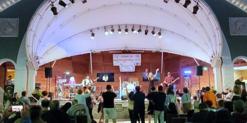 Seashell Stage Daytime Crowd - Hampton Beach, NH