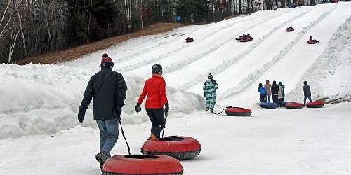 Snow Tubing at McIntyre Ski Area - Manchester, NH