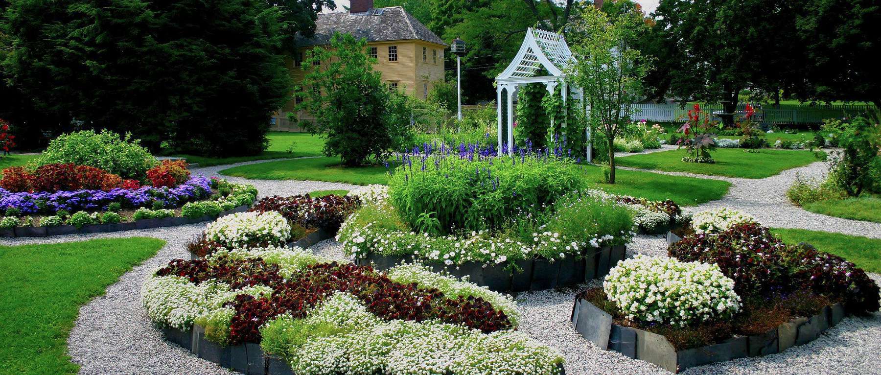 Gardens of Goodwin Garden at Strawbery Banke Museum - Portsmouth, NH