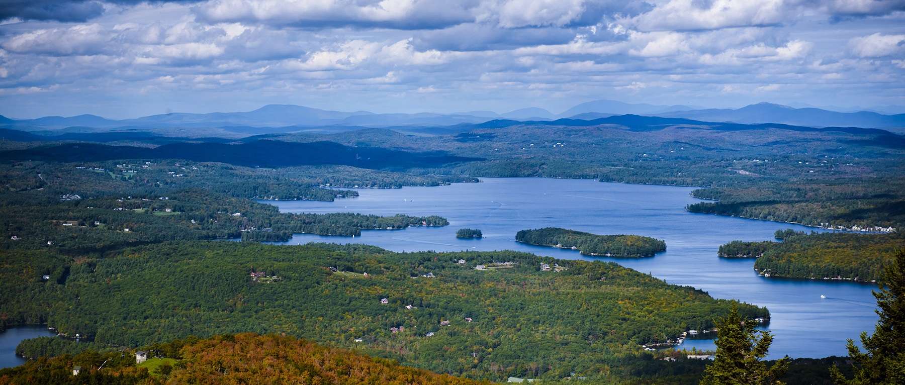 Aerial View of Lake Sunapee, NH