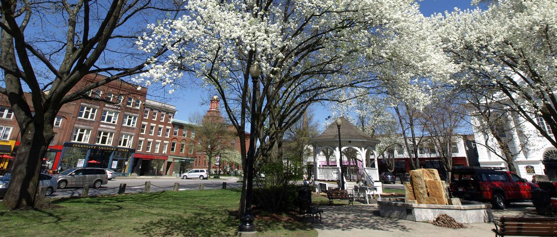 Downtown Keene, New Hampshire Spring View