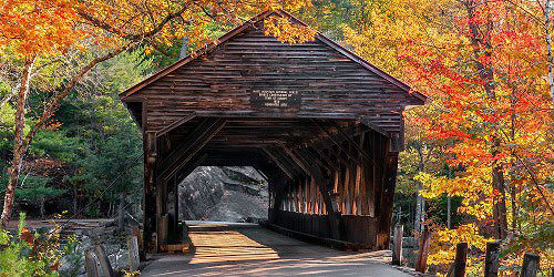 Albany, NH Covered Bridge in Fall - Photo Credit Thomas Schoeller Photography