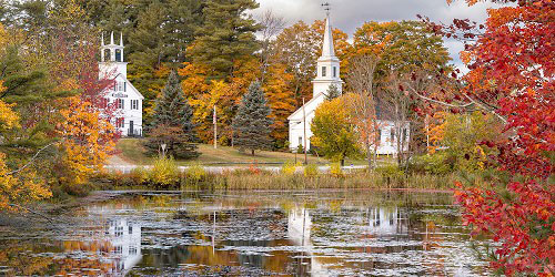 A Yankee Rural Village - Marlow, NH in Fall - Photo Credit Thomas Schoeller Photography