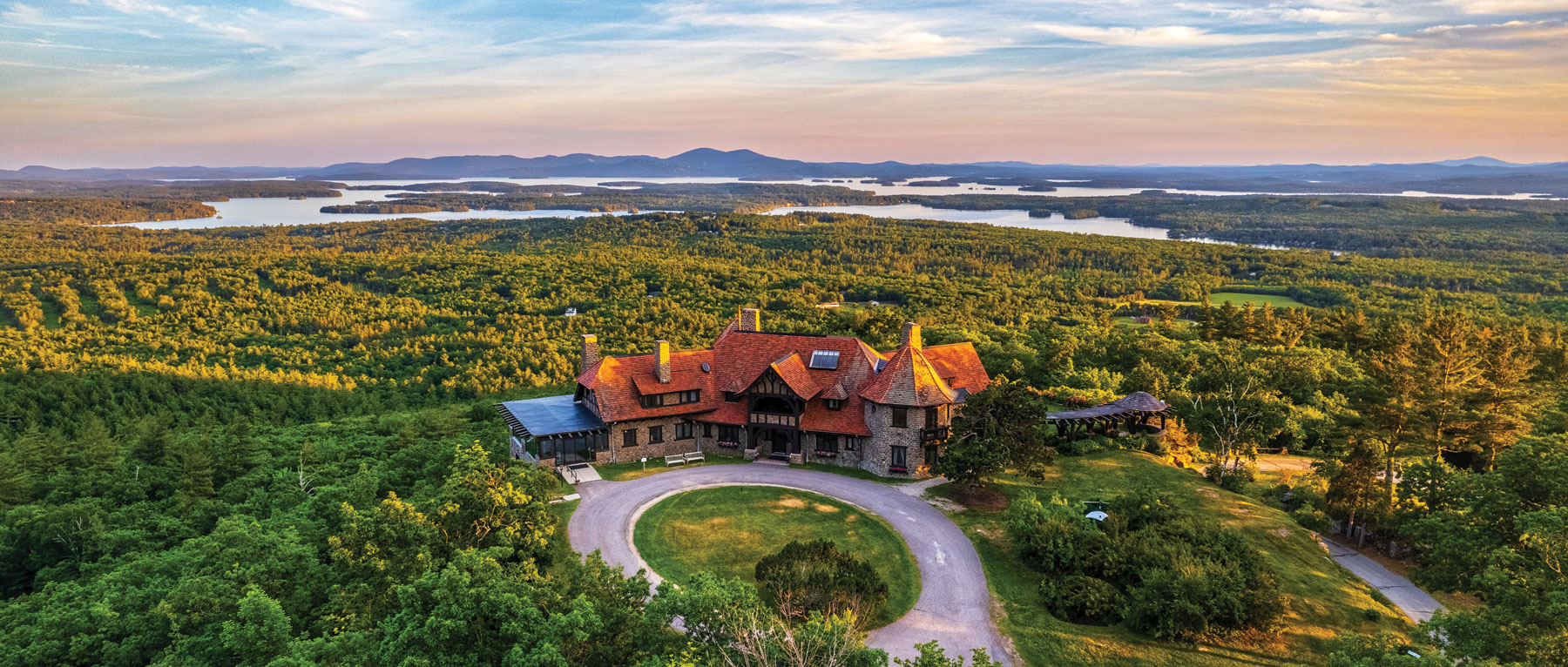 Aerial View of Castle in the Clouds in Moltonborough, NH - Photo Credit Stoddard Whitridge