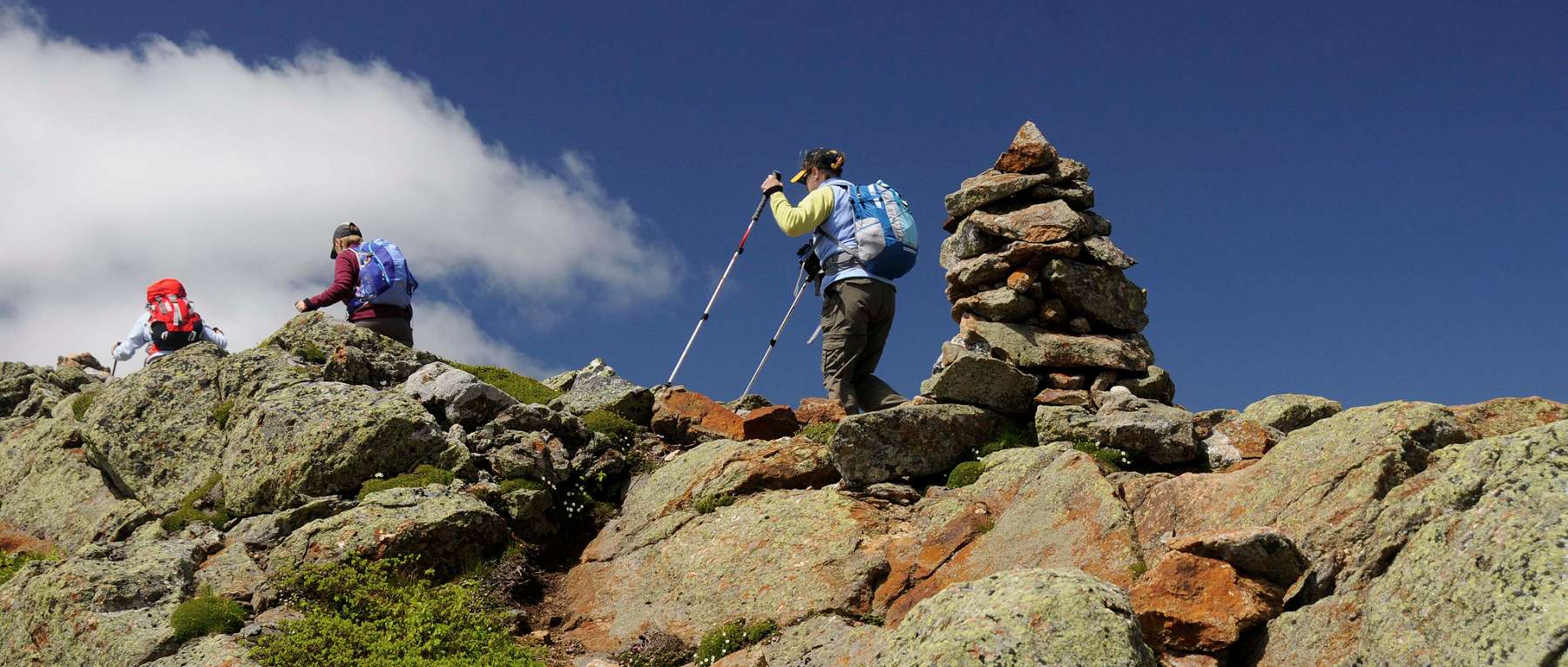 Hiking in the Presidential Range of New Hampshire