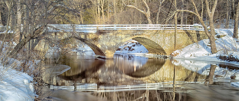 Icy Bridge View near Keene, New Hampshire