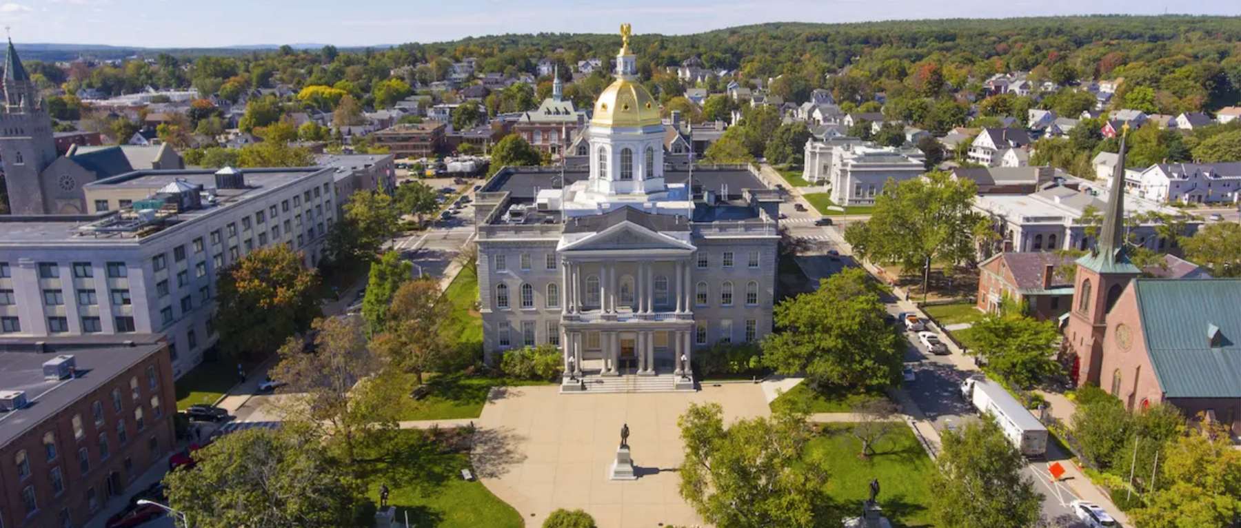 Spring View of the NH Capitol - Concord, NH - Photo Credit Shutterstock